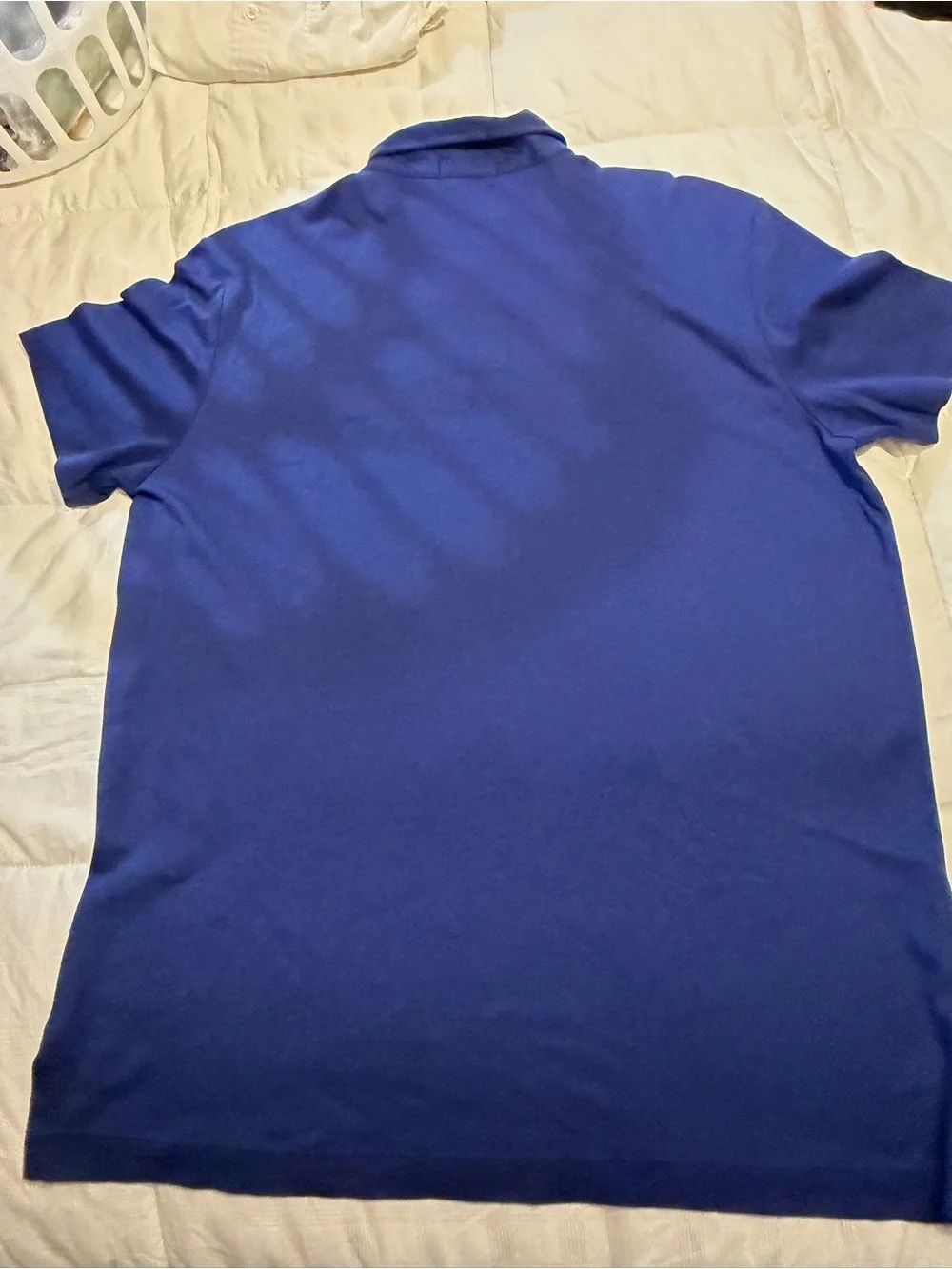 Ralph Lauren Polo Short Sleeve in Deep Blue with Yellow Logo.